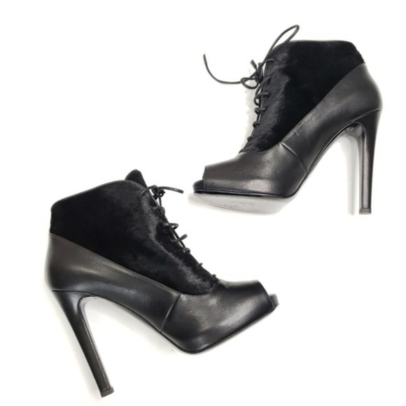 Proenza Schouler Peep toe Calf/ponyHair And Leather booties size 40.5 - Picture 4 of 9